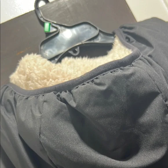 Calvin Klein Black Puffer Jacket with Sherpa Lining